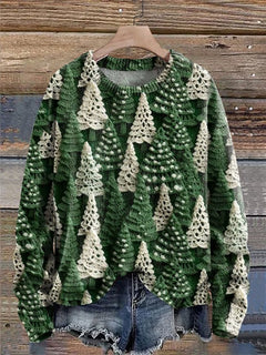 Hester | Women Tree Print Christmas Jumper