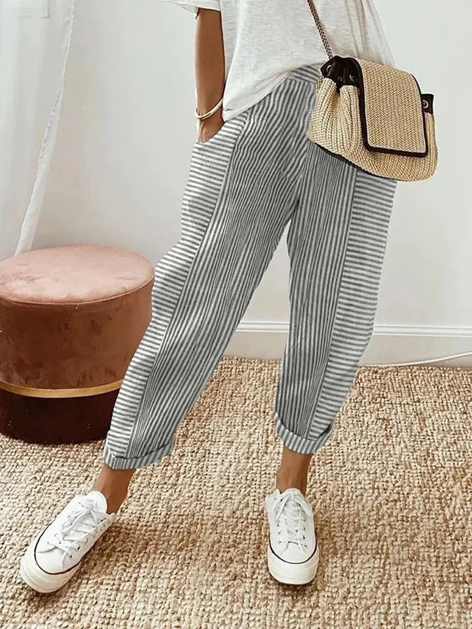 Sylvie | Relaxed Trousers with Adjustable Drawstring Waist