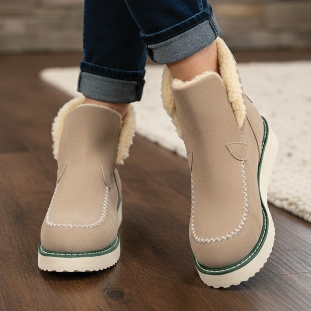Ella | Women's Cozy Suede-Look Snow Boots