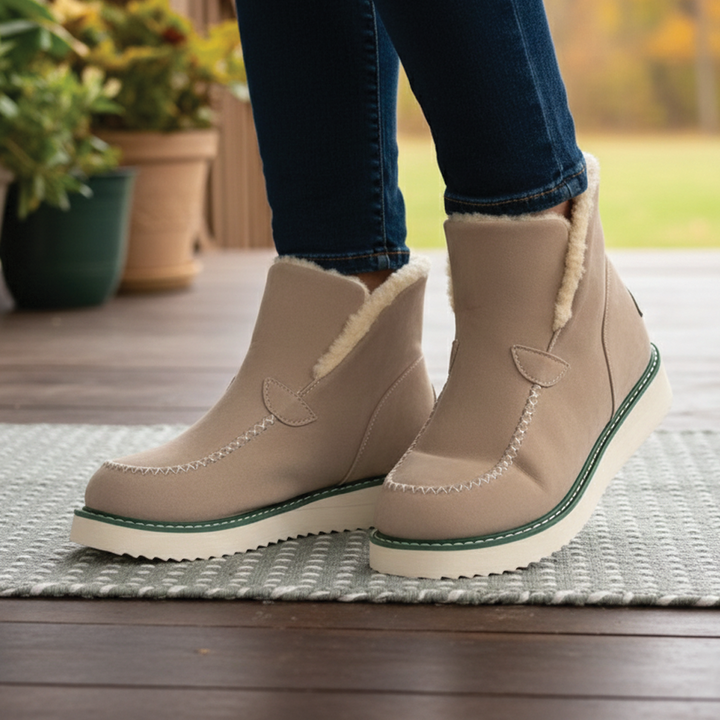 Ella | Women's Cozy Suede-Look Snow Boots