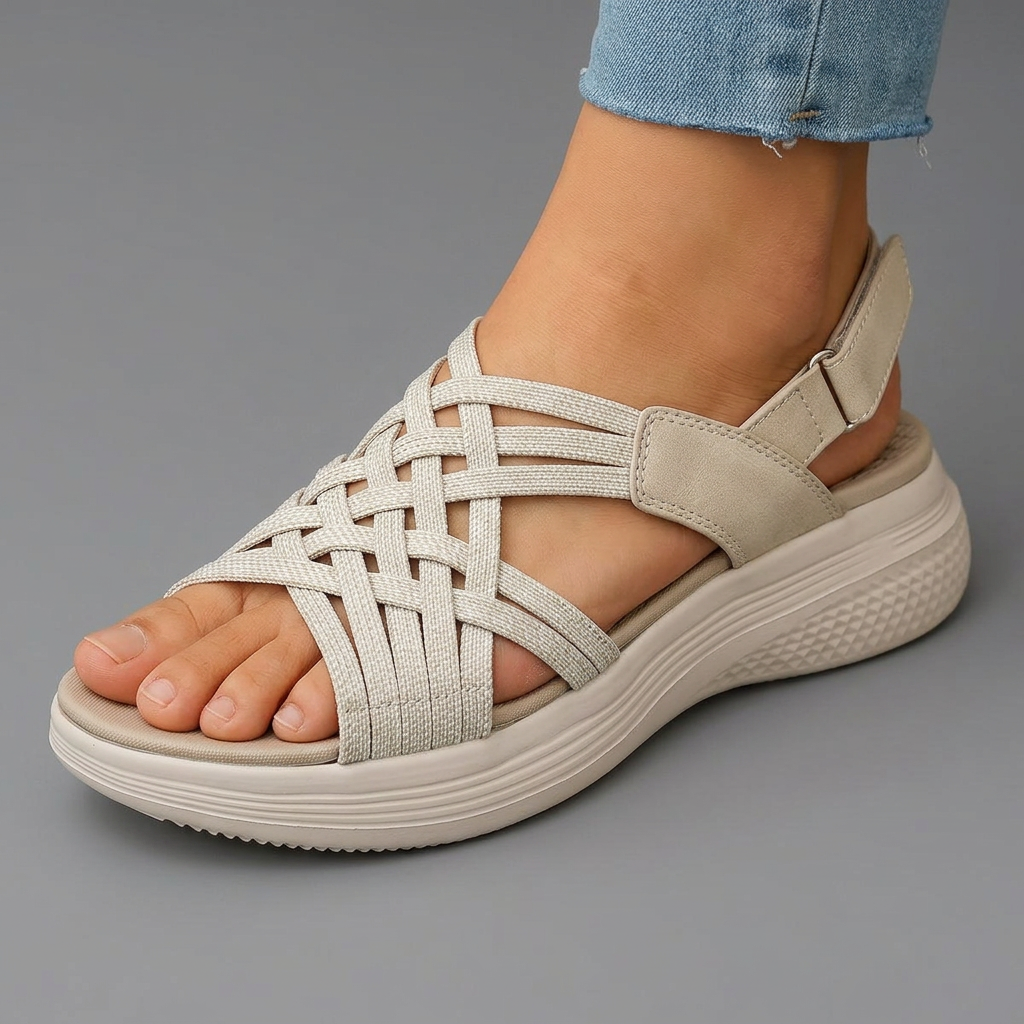Martha | Comfortable Walking Sandals with Cushioned Footbed