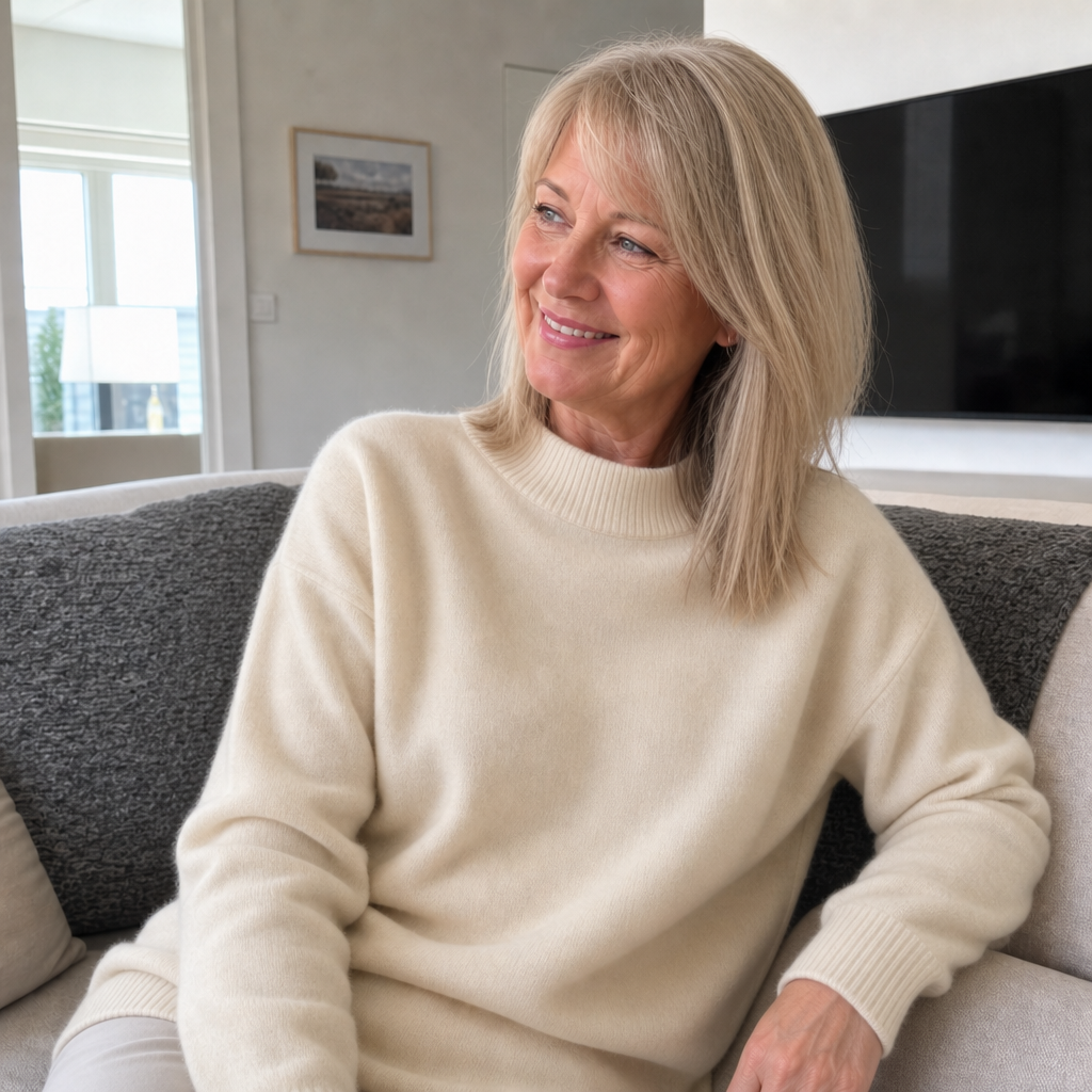 Quinn | Lightweight Ribbed Mock Neck Jumper