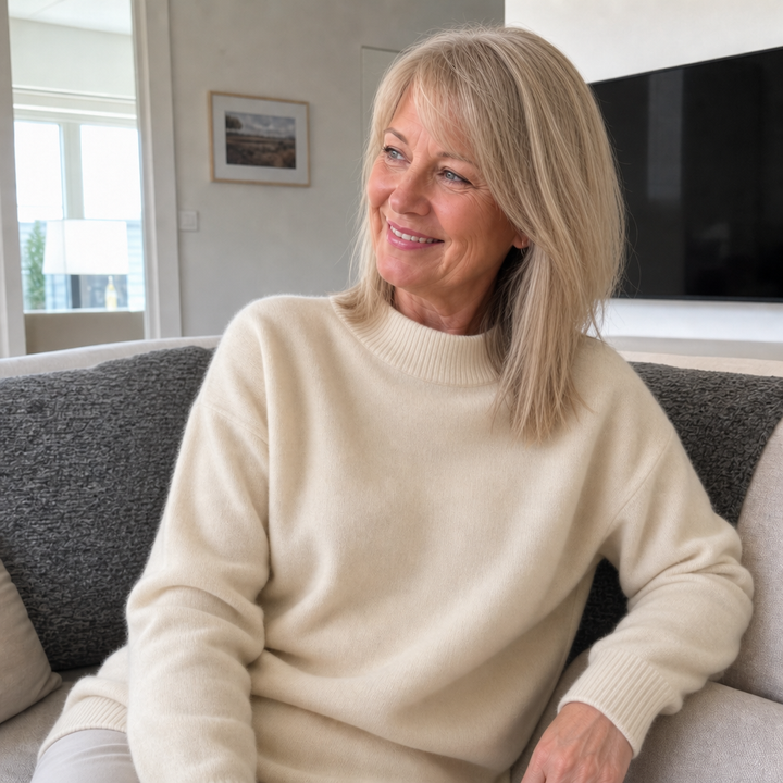 Quinn | Lightweight Ribbed Mock Neck Jumper