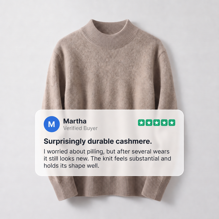 Women's Cashmere-Feel Mock Neck Sweater