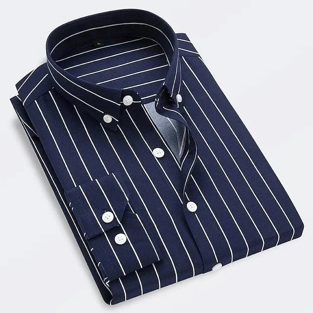 Killeen | Men's Classic Striped Button-Up Shirt