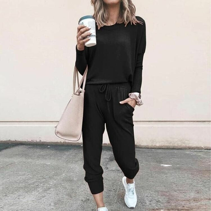 Women's Long Sleeve Jogger Tracksuit Set 2