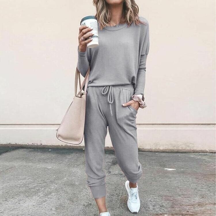 Women's Long Sleeve Jogger Tracksuit Set 4