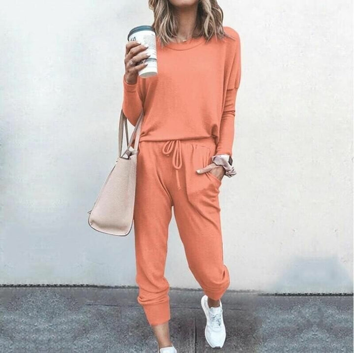 Women's Long Sleeve Jogger Tracksuit Set 6
