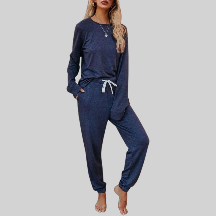 Women's Henley Top Jogger Tracksuit Set Co Ord 5