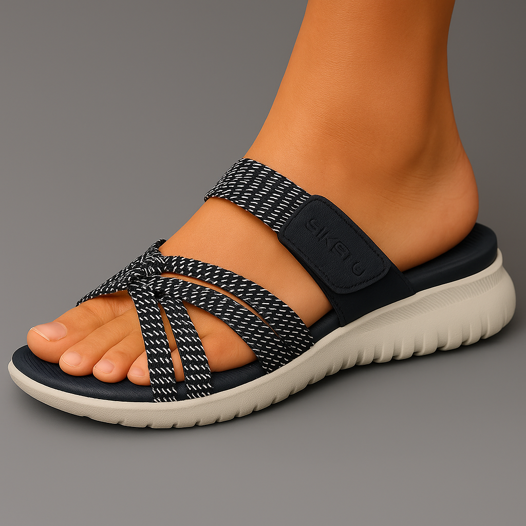 Lena | Women's Slip-On Sandals with Cushioned Footbed