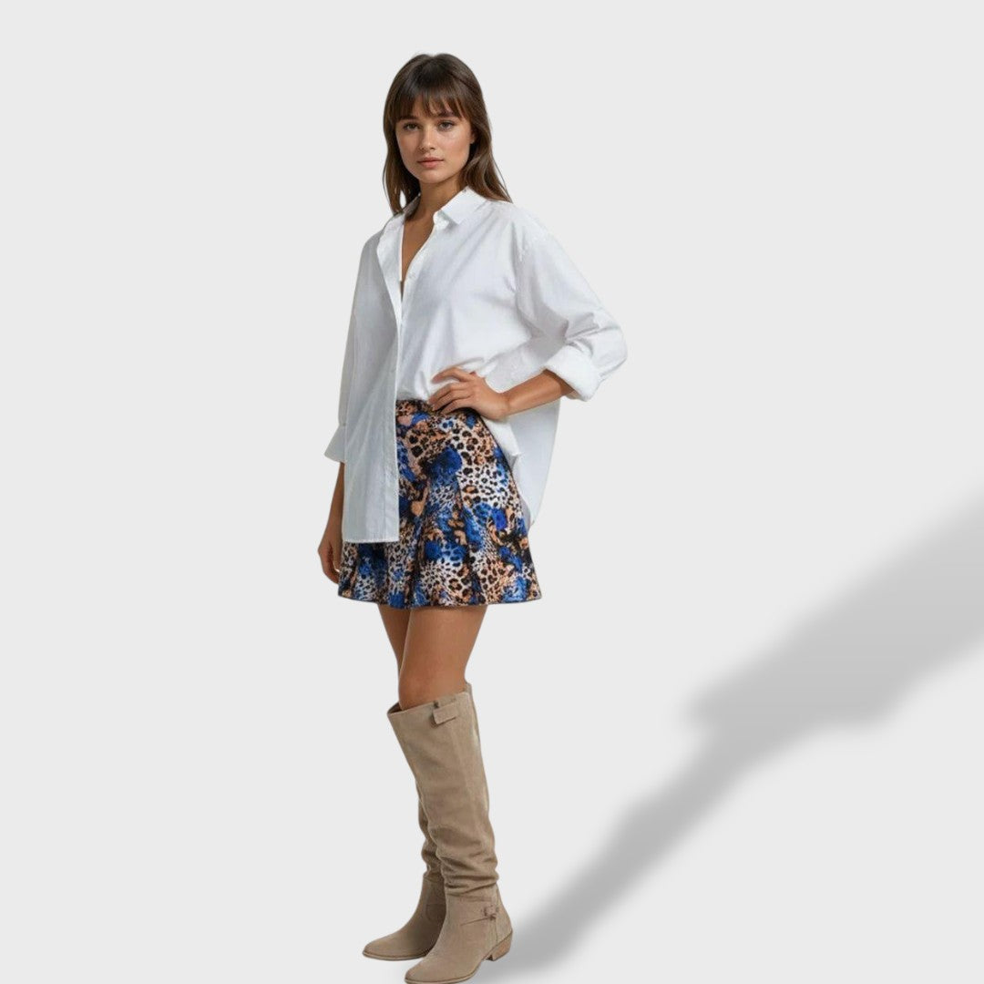 Hilary | Women's Leather Slouch Knee High Heel Boots