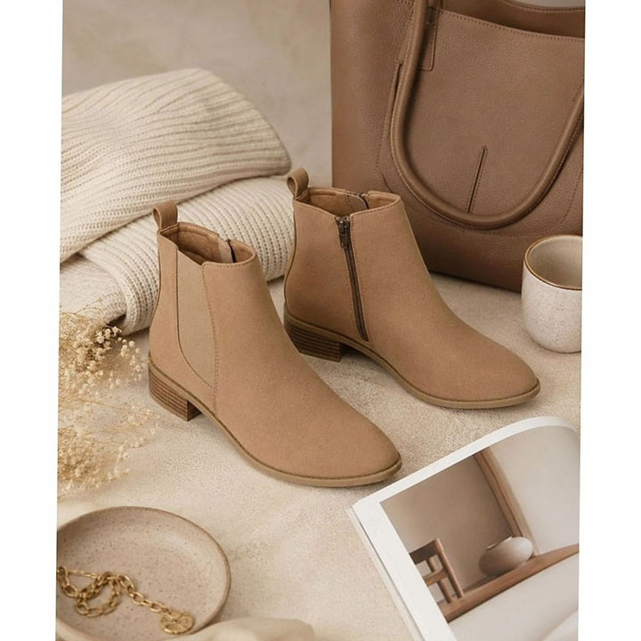 Emma | Women's Pointed-Toe Block Heel Suede Ankle Boots