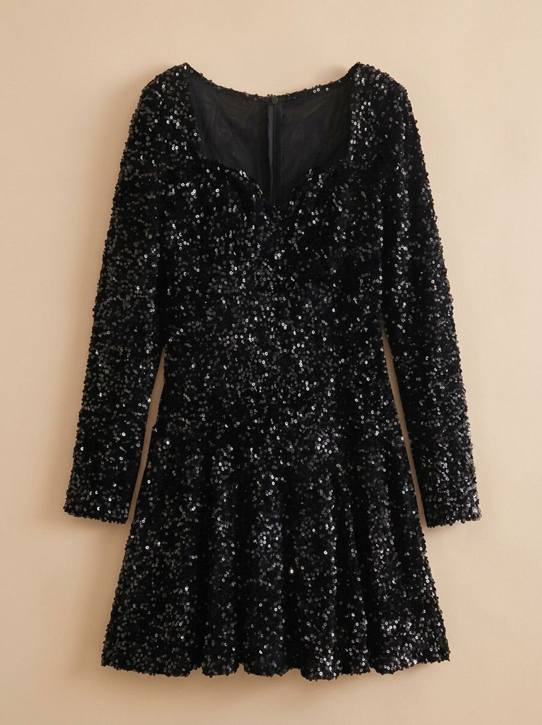 Women's Sweetheart Neck Sequin Christmas Party Dress